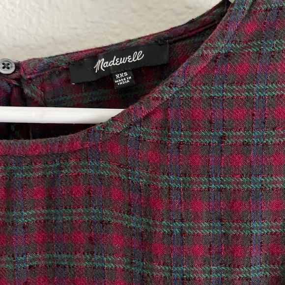 Women’s Madewell Plaid Top XXS - Picture 3 of 3